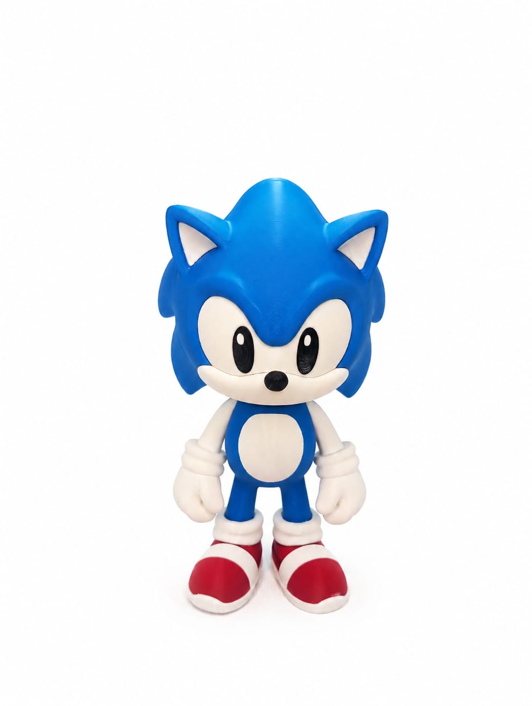 Boneco Sonic impresso em 3D com 200 mm de altura