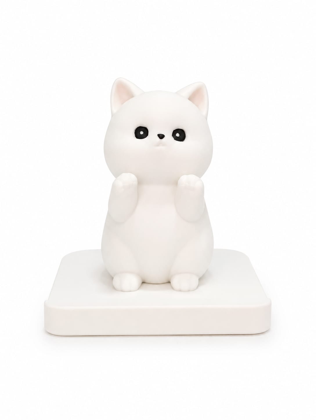 Suporte de celular em formato de gato impresso em 3D